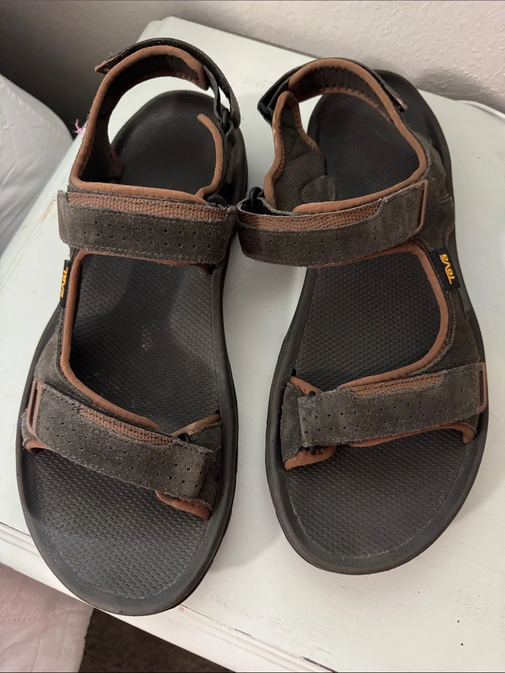 Teva Men’s Dark Brown and Black Outdoor Sport Sandals